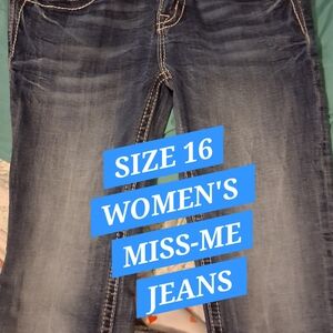 Miss Me Women's Dark Blue Boot Cut Jeans